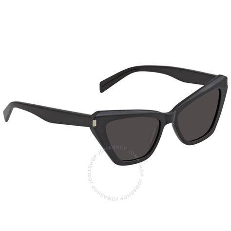 Saint Laurent Black Cat Eye Ladies Sunglasses SL 466 001 54.